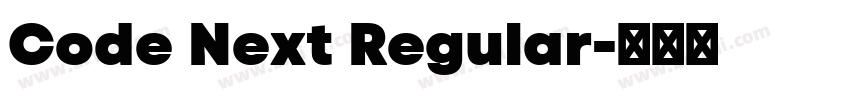 Code Next Regular字体转换